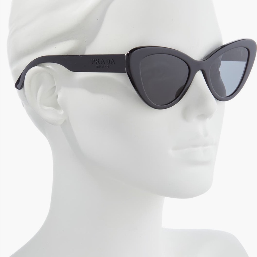 Prada Black Cat-Eye Sunglasses